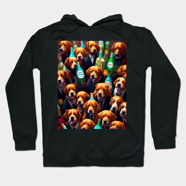 Dogs n' Booze Hoodie by meltubs76